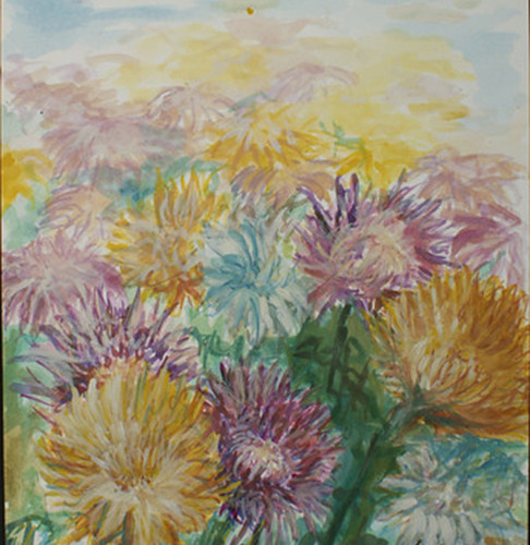 Flowers, watercolor on paper, 2008