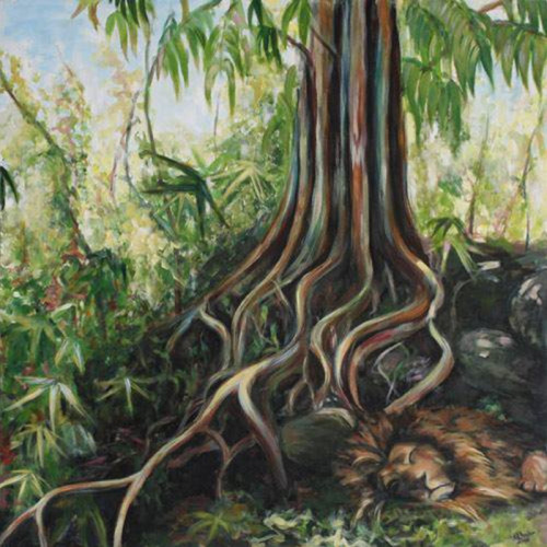 Roots, acrylic on canvas, 2008