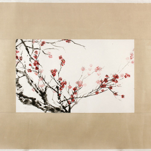 Blossoms, ink and watercolor on rice paper, 2011