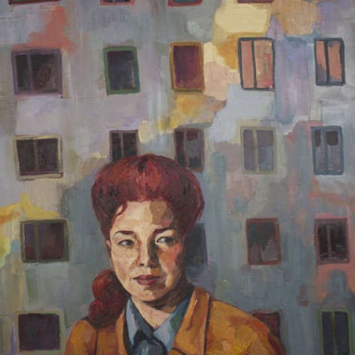 Soviet youth, 2.5X5ft, oil on canvas, 2014