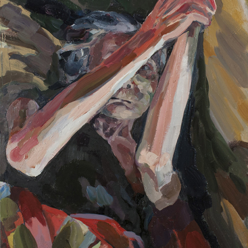 Hide me, 2X3ft, oil on canvas, 2014