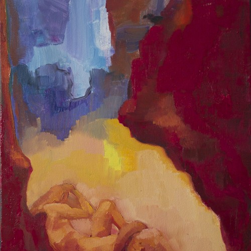 Michelangelo's Work in Progress, 16X20in, oil on canvas, 2015